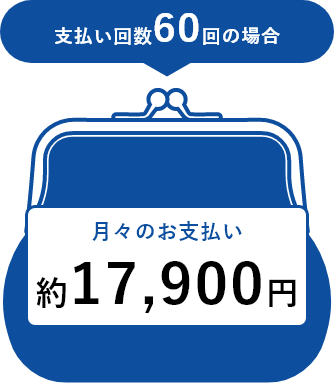 支払回数60回の場合